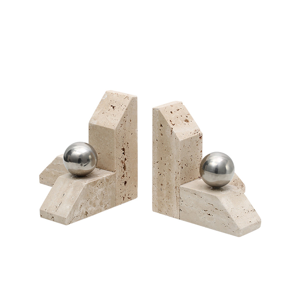 Marble Ballpoint Bookend - Yellow