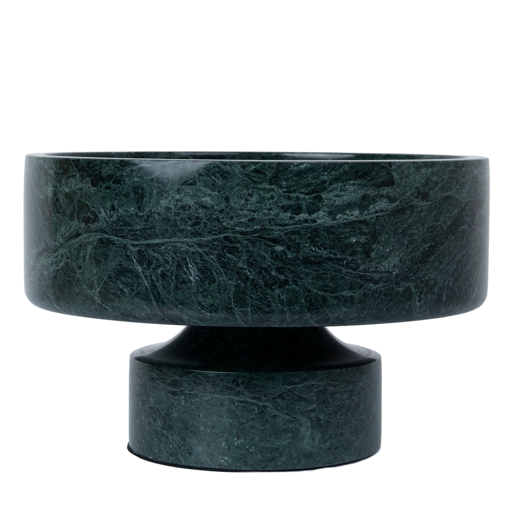 Round Marble Tray - Green