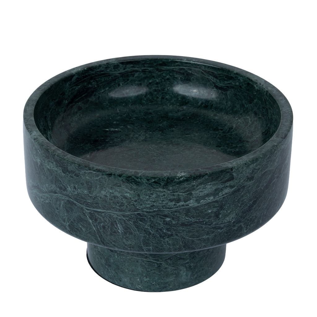 Round Marble Tray - Green
