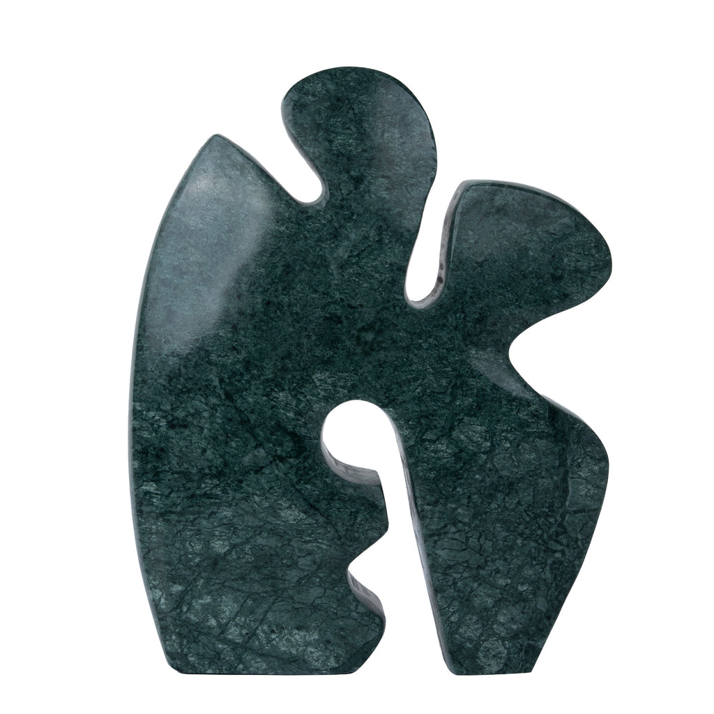 Carved Marble Accent Sculpture - Green