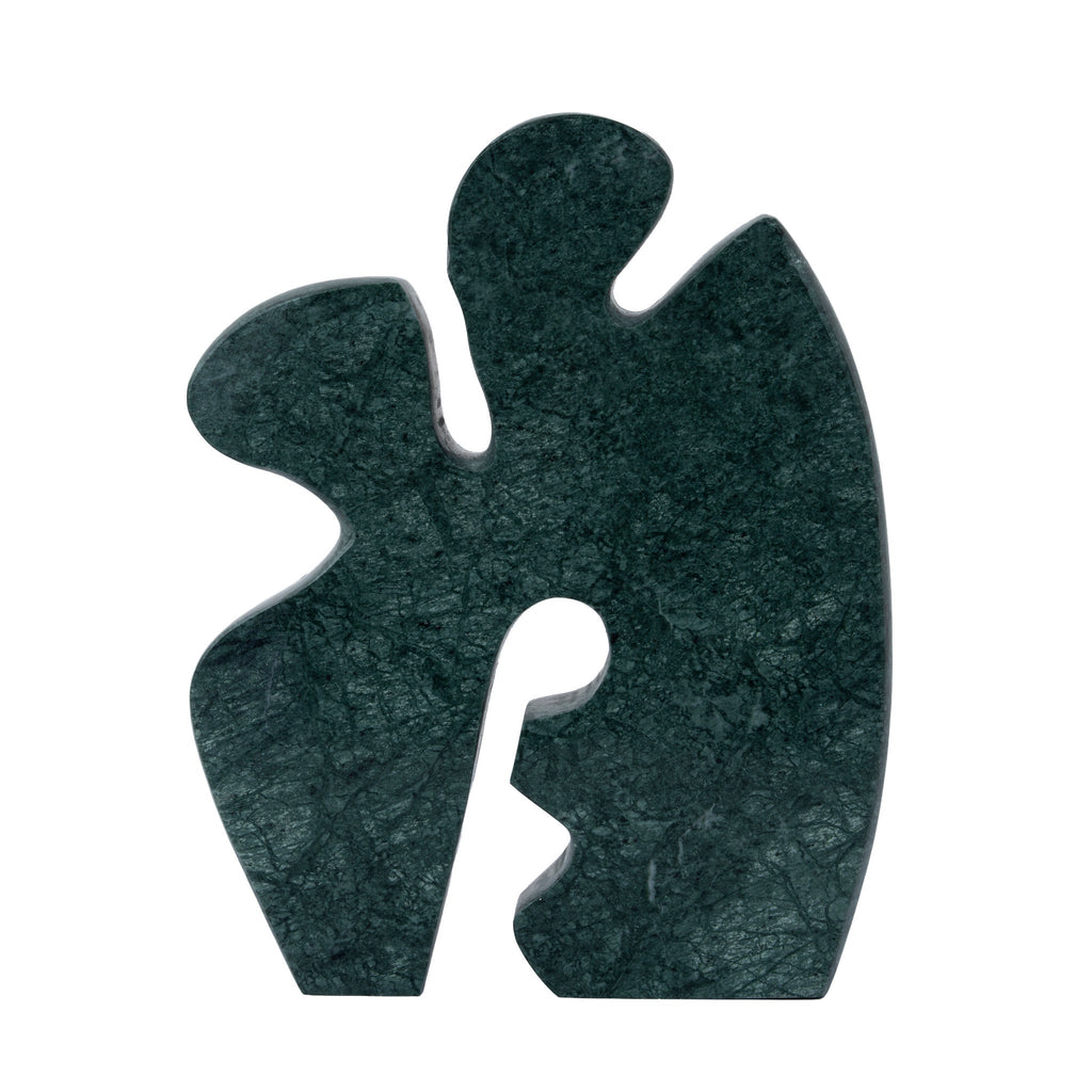 Carved Marble Accent Sculpture - Green