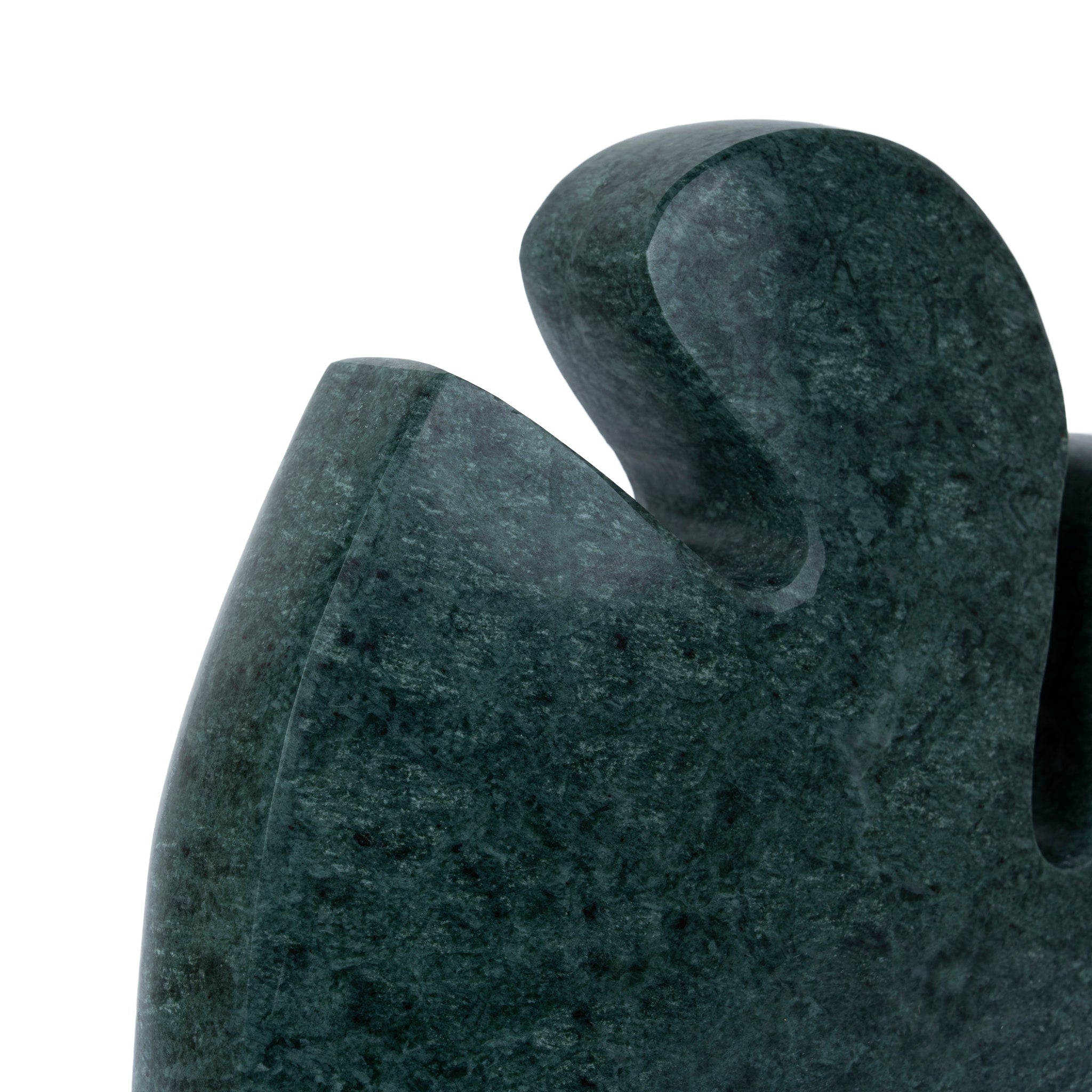 Carved Marble Accent Sculpture - Green