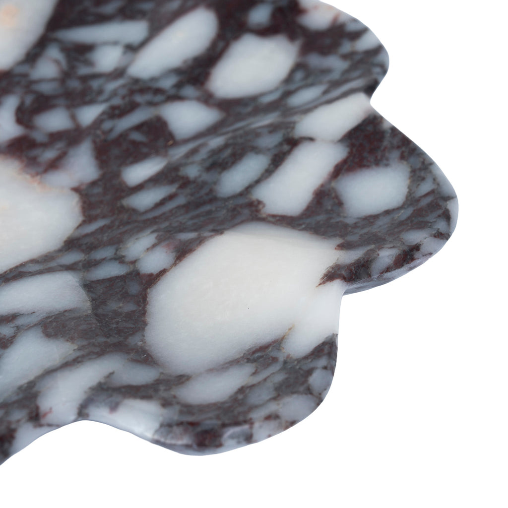 Sculptural Marble Tray - Bulgari Purple