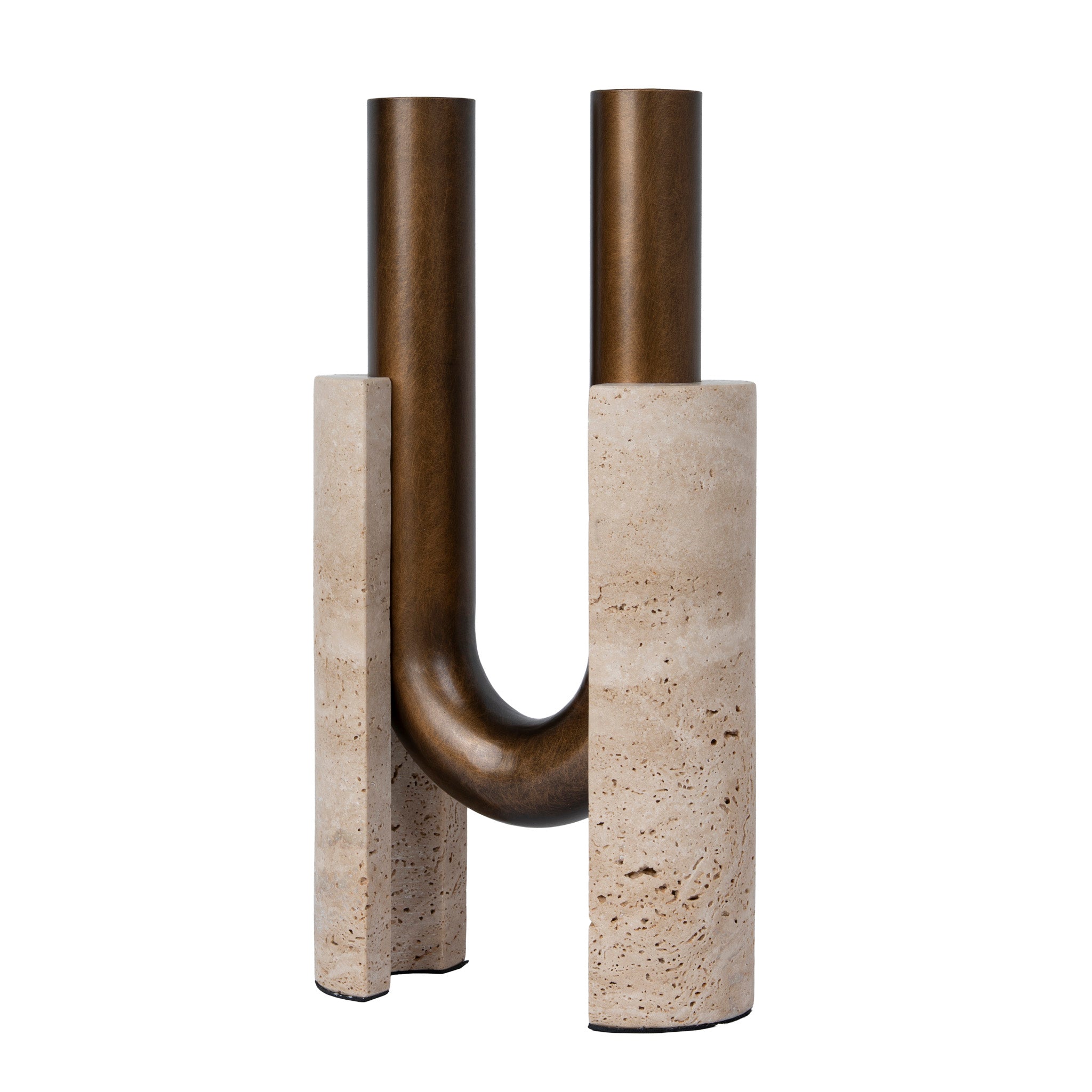 U-Shape Vase - Darkend Bronze