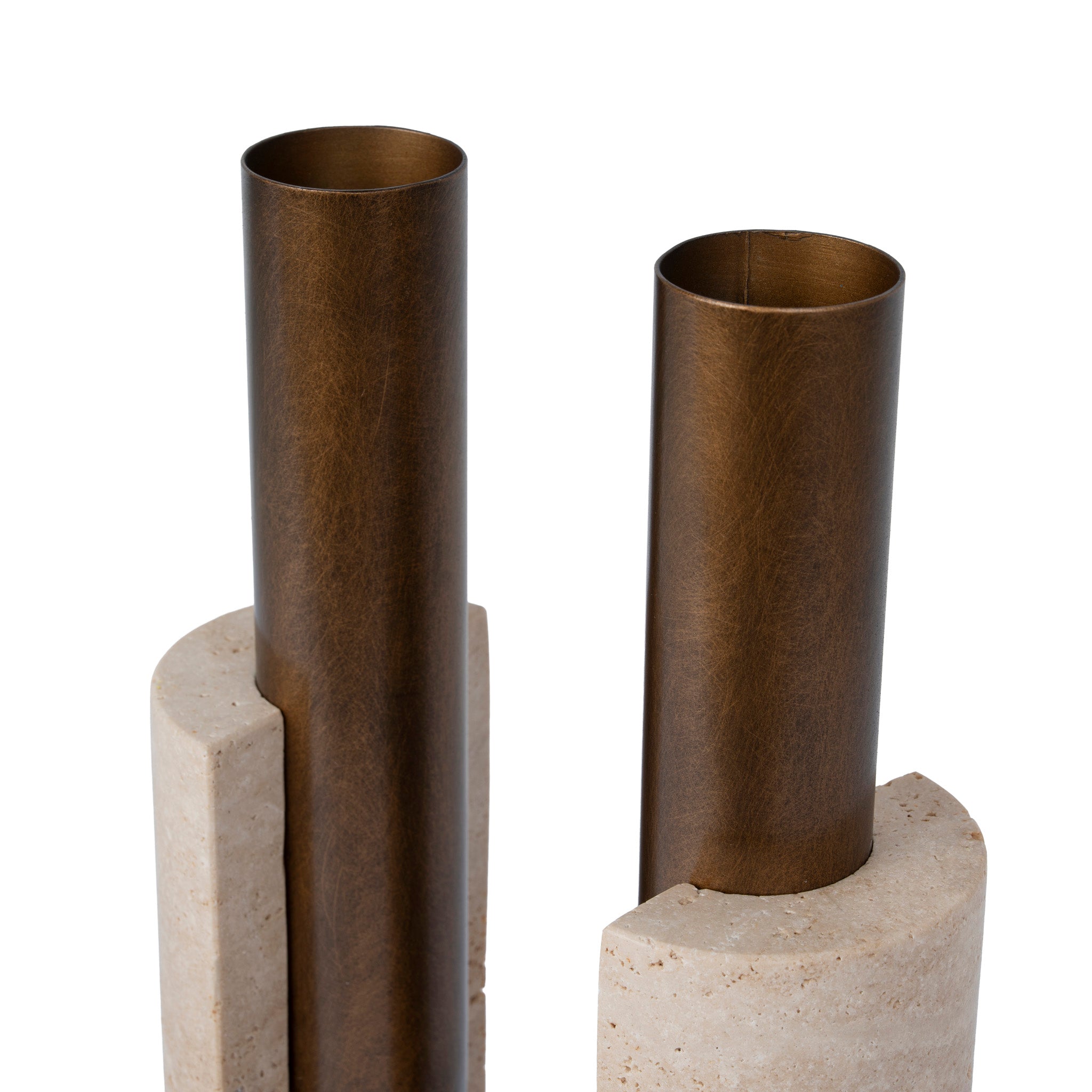 U-Shape Vase - Darkend Bronze