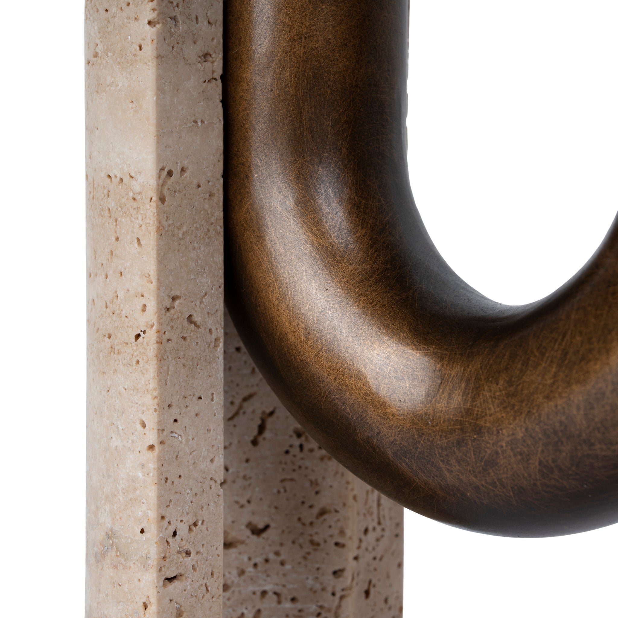U-Shape Vase - Darkend Bronze