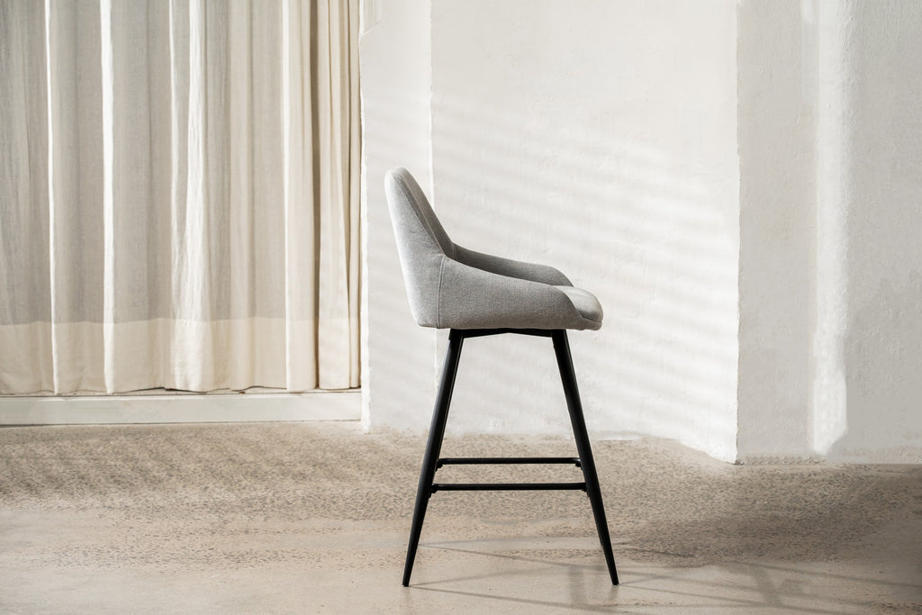 Aurelio Bar Stool Silver Grey (Set of 2)