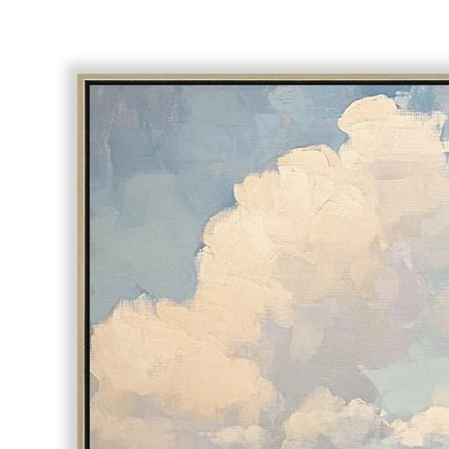 120 x 80cm Framed Canvas - Natural