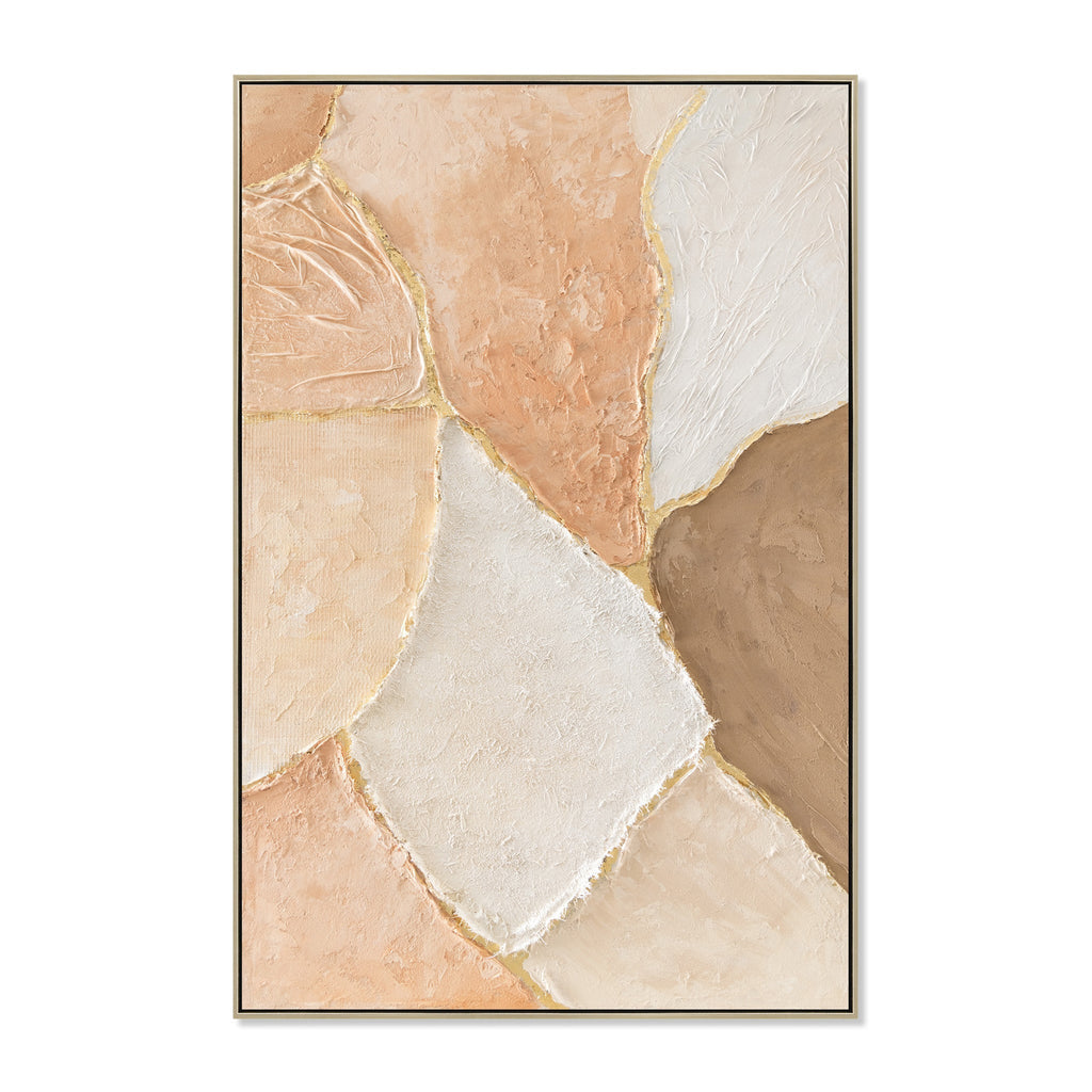 80 x 120cm Framed Canvas - Natural