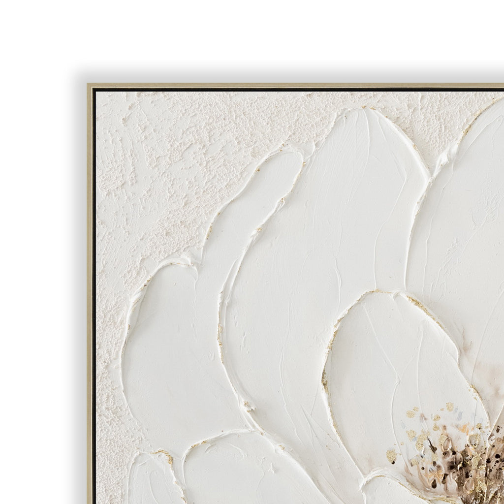 80 x 80cm Framed Canvas - Natural