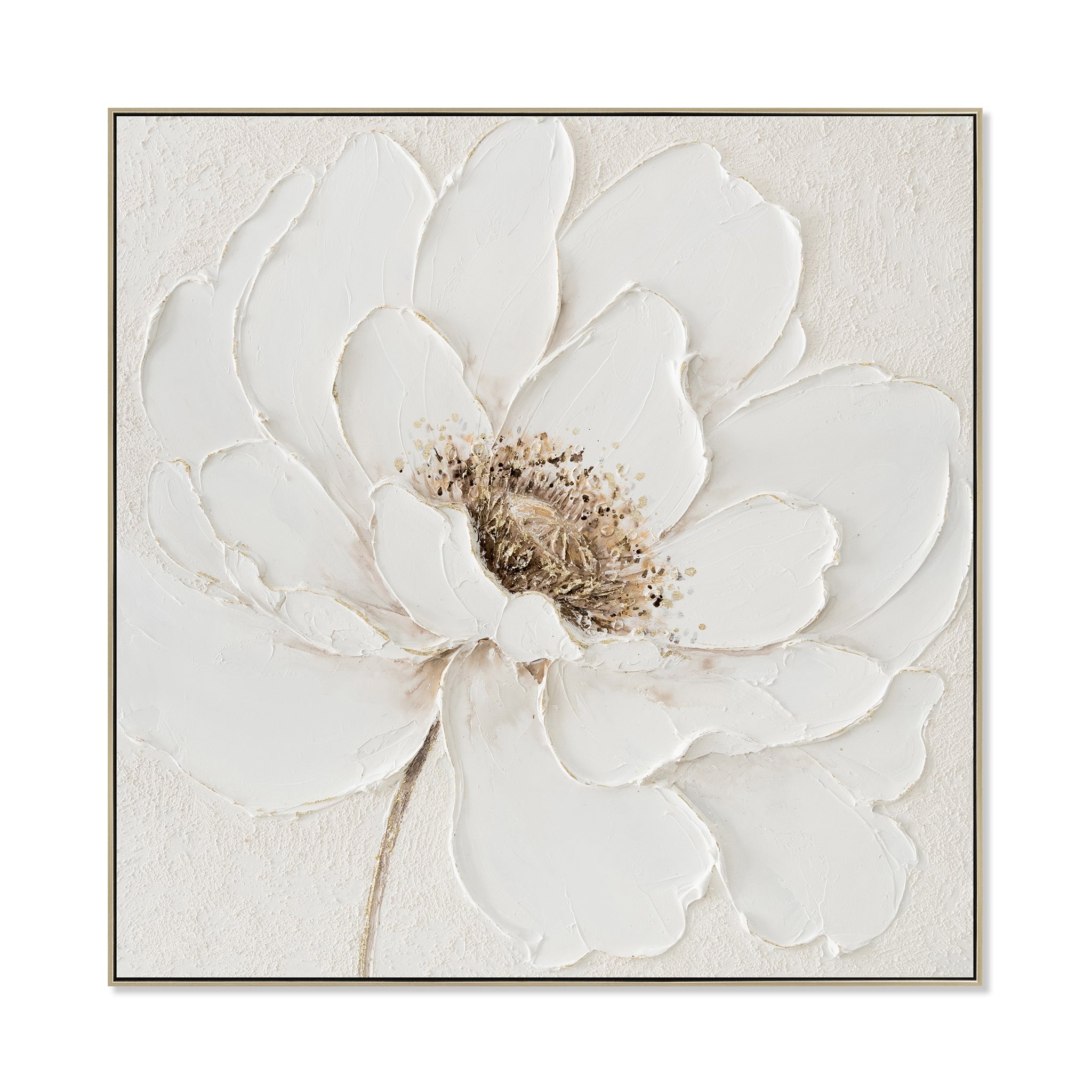 80 x 80cm Framed Canvas - Natural