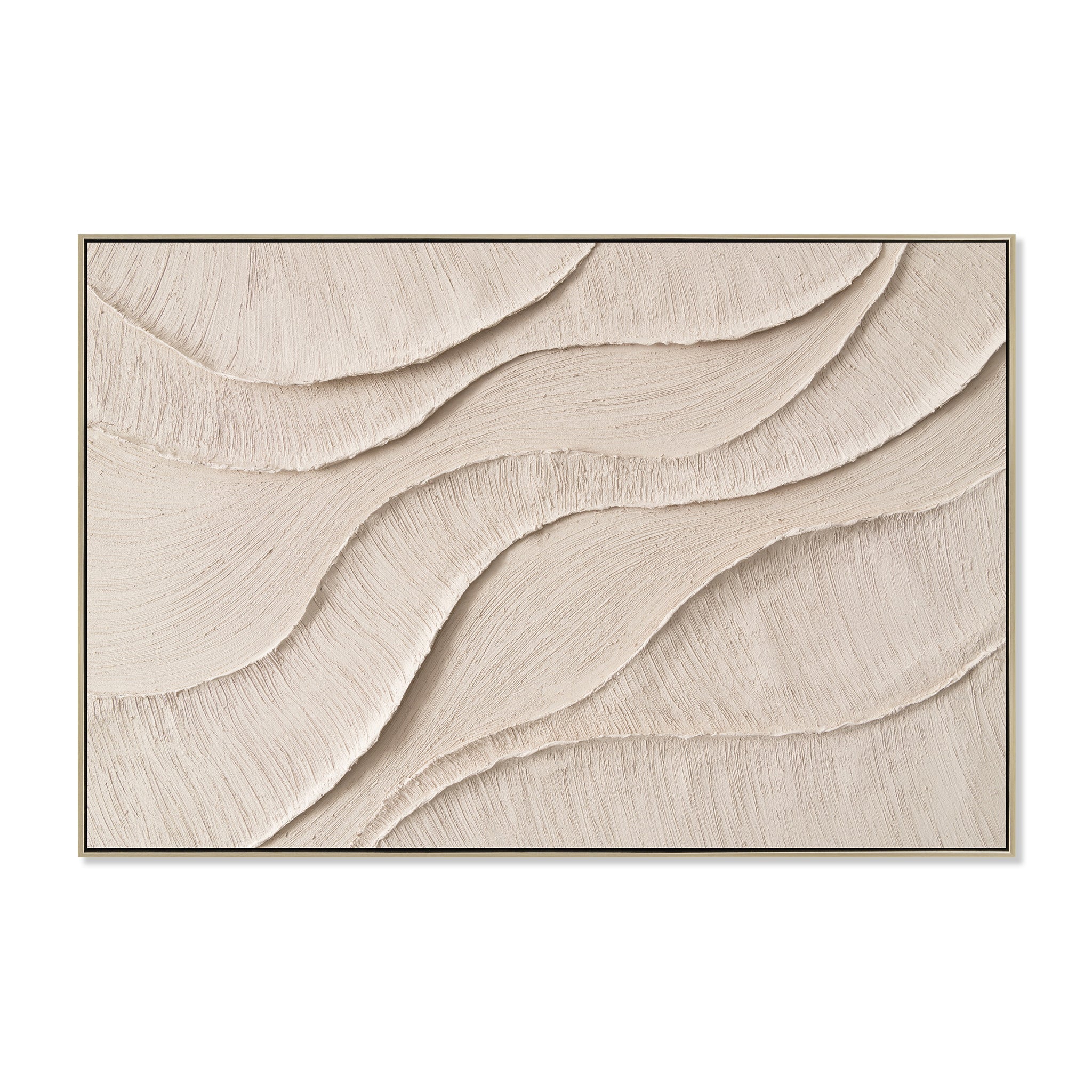 120 x 80cm Framed Canvas - Natural