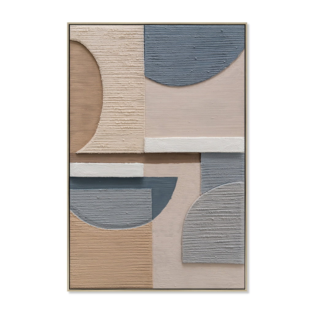 80 x 120cm Framed Canvas - Natural
