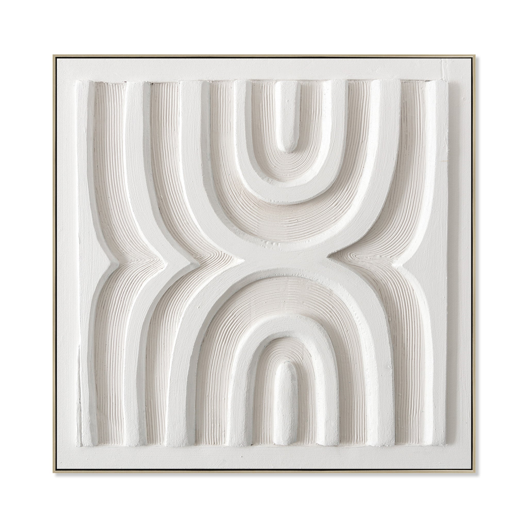 80 x 80cm Framed Canvas - Natural