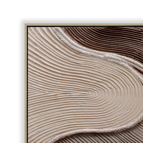 120 x 90cm Framed Canvas - Natural