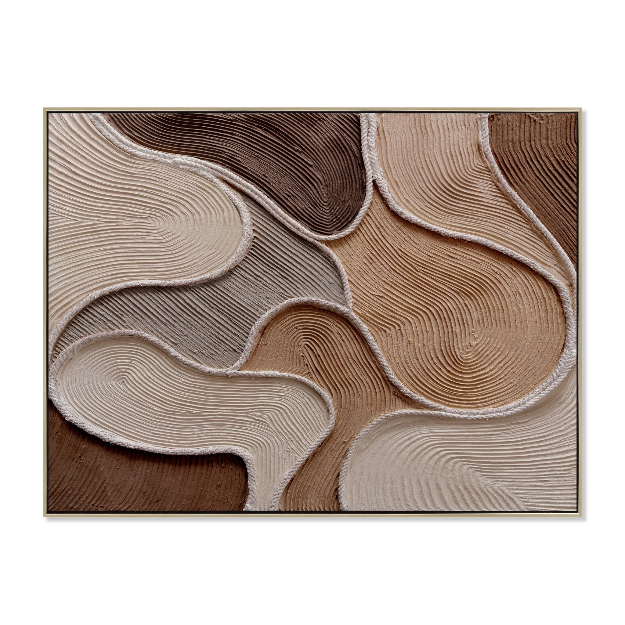 120 x 90cm Framed Canvas - Natural