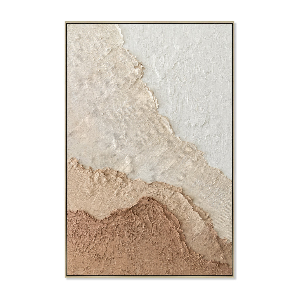 80 x 120cm Framed Canvas - Natural