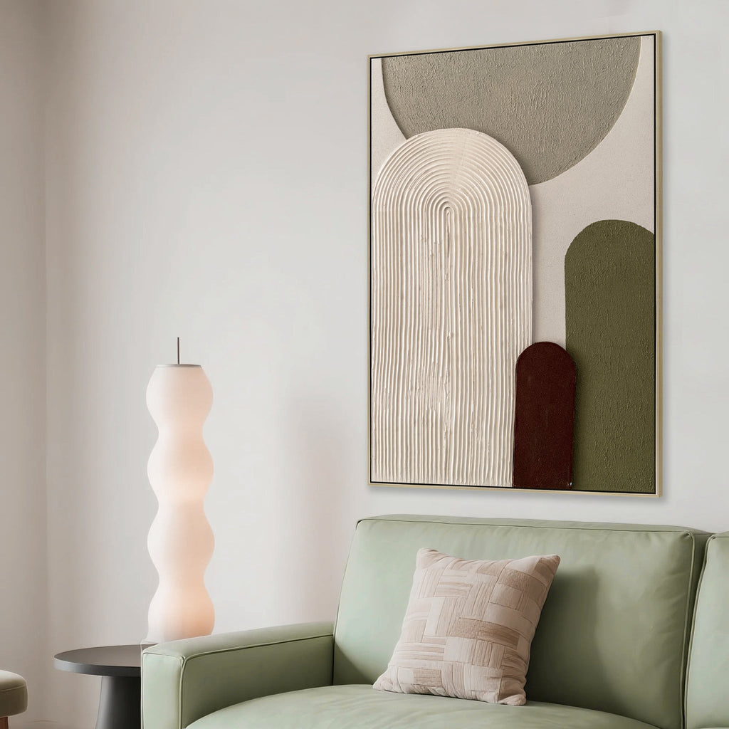 60 x 90cm Framed Canvas - Natural