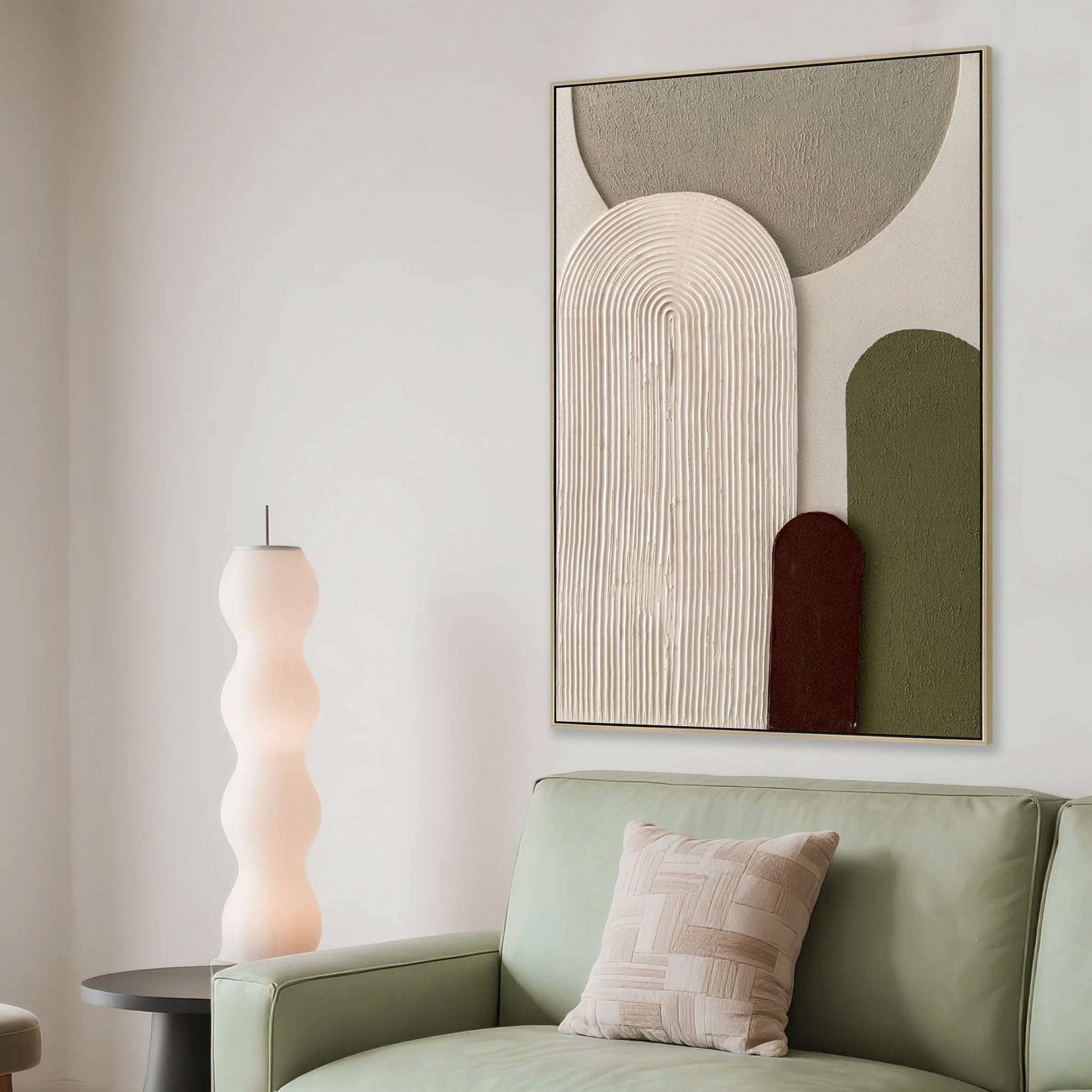 60 x 90cm Framed Canvas - Natural