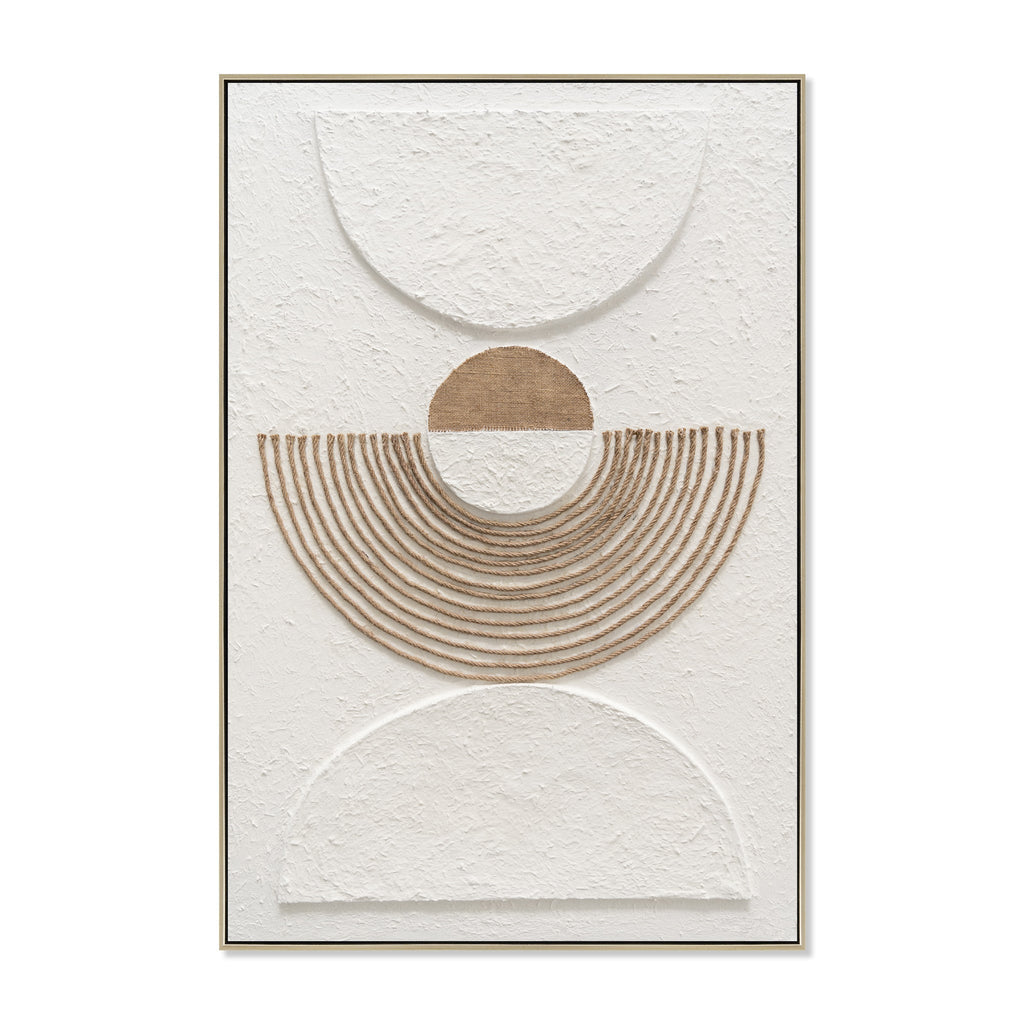 80 x 120cm Framed Canvas - Natural