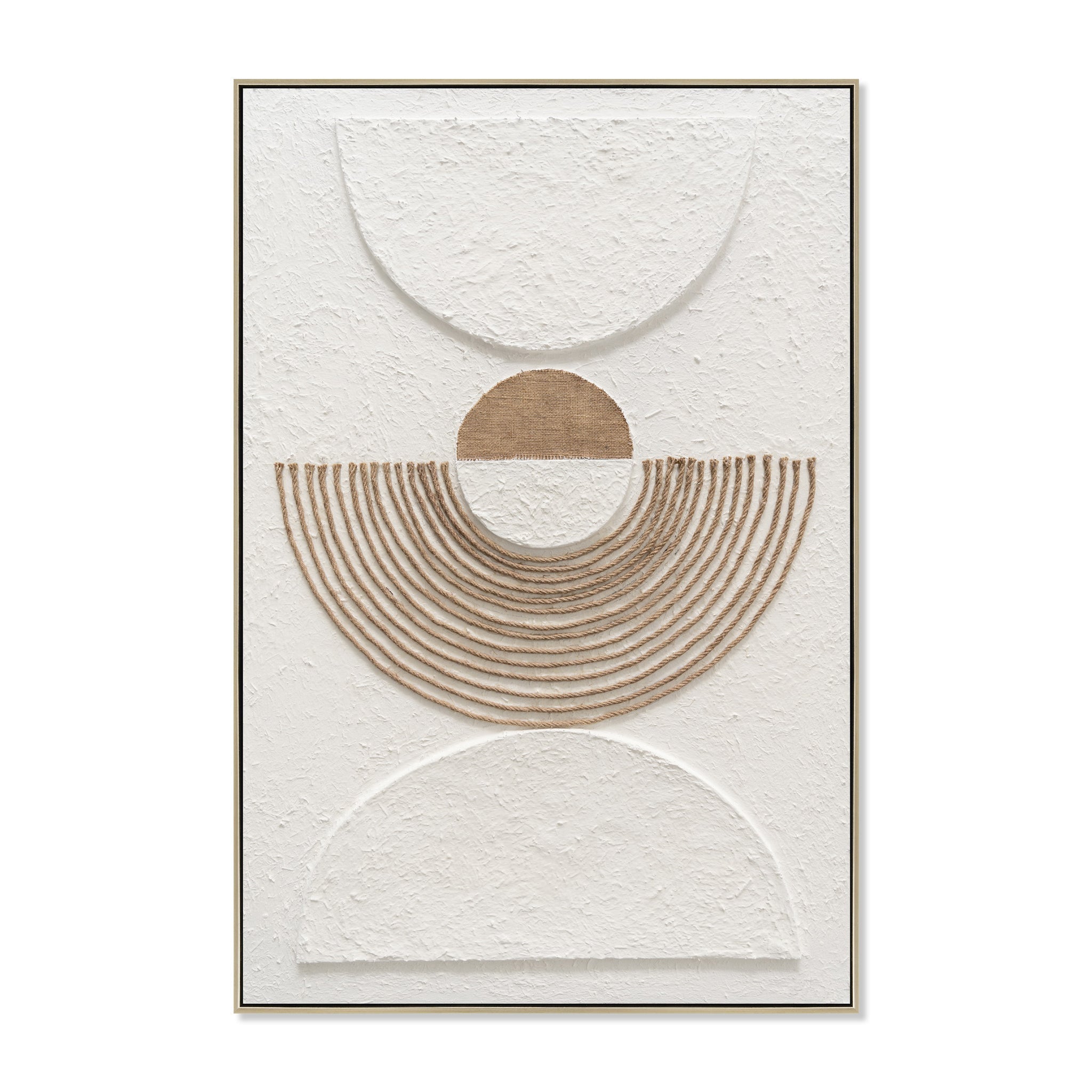 80 x 120cm Framed Canvas - Natural