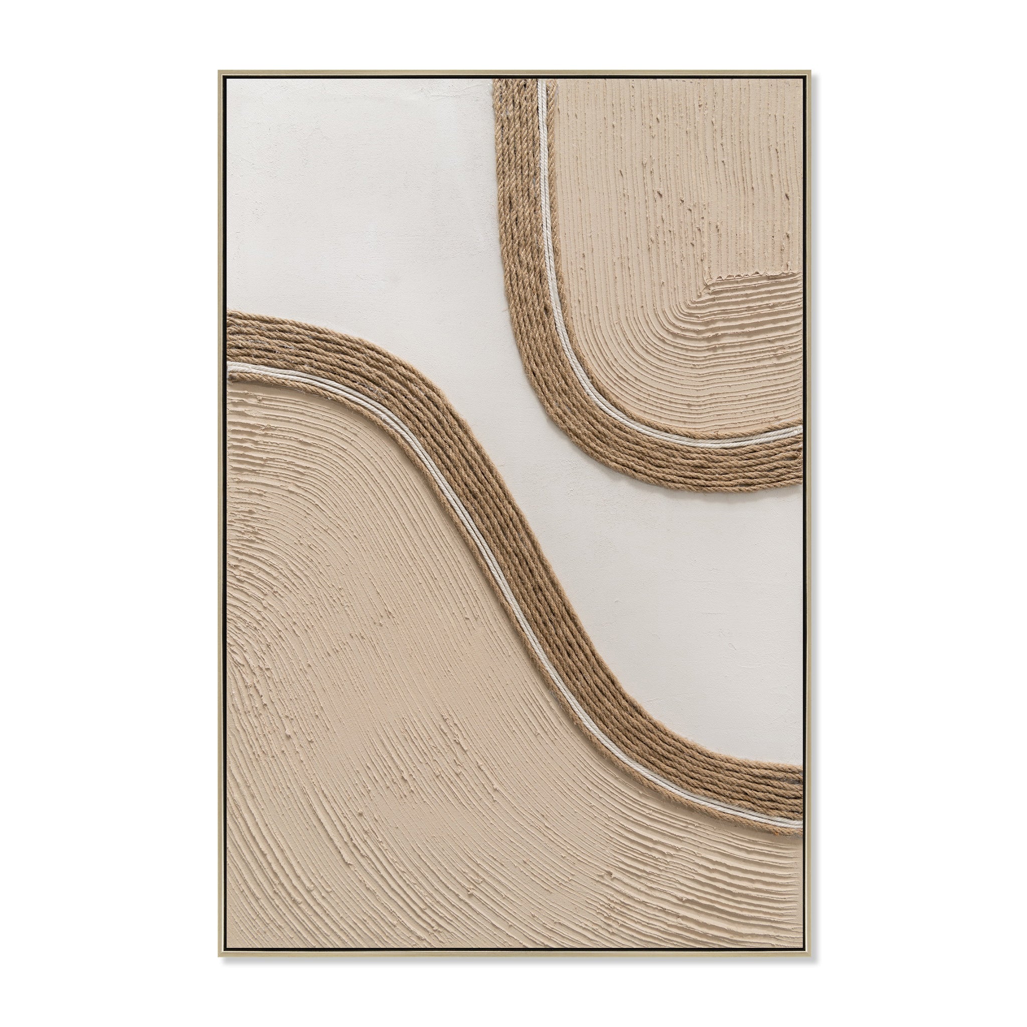 60 x 90cm Framed Canvas - Natural