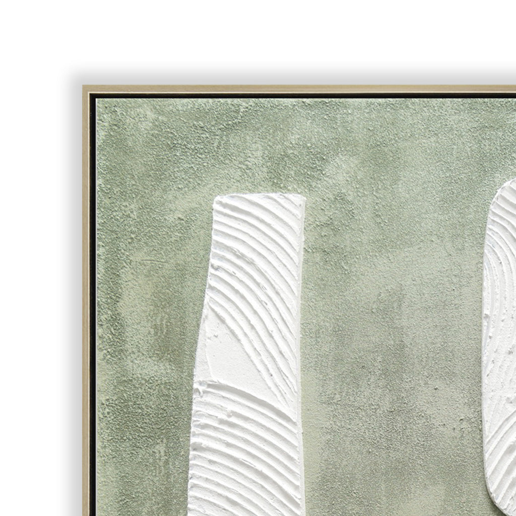 80 x 120cm Framed Canvas - Natural