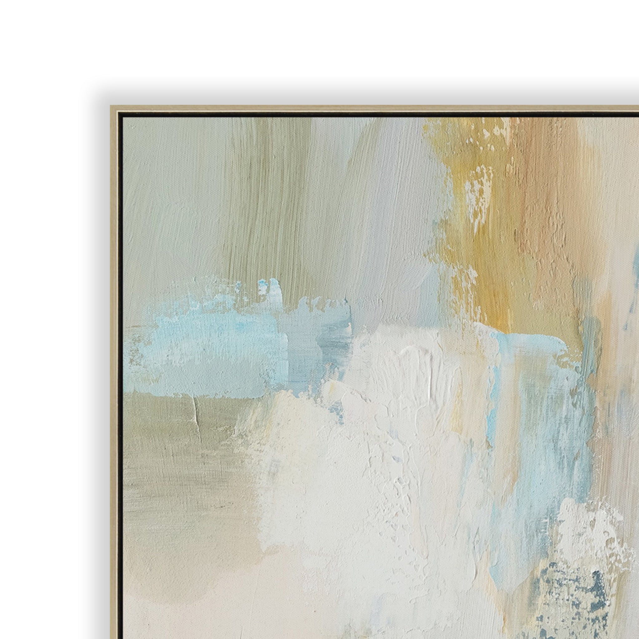 80 x 80cm Framed Canvas - Natural