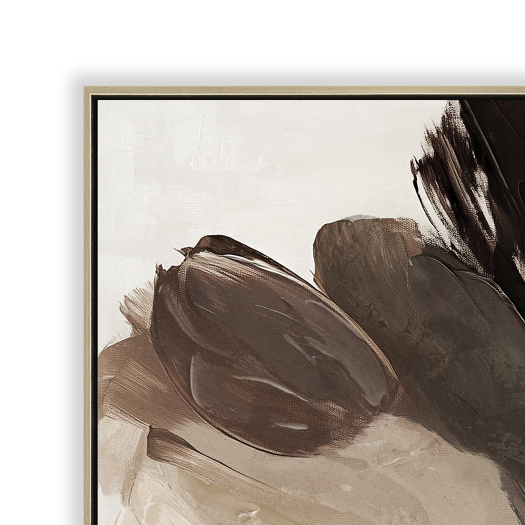 80 x 120cm Framed Canvas - Natural
