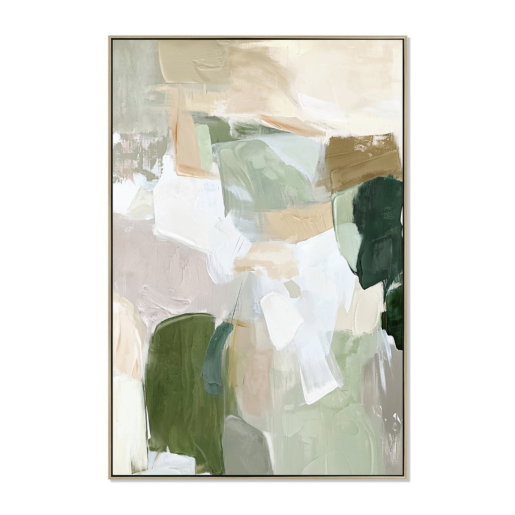 80 x 120cm Framed Canvas - Natural