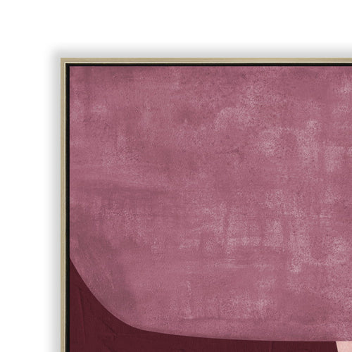 100 x 140cm Framed Canvas - Natural