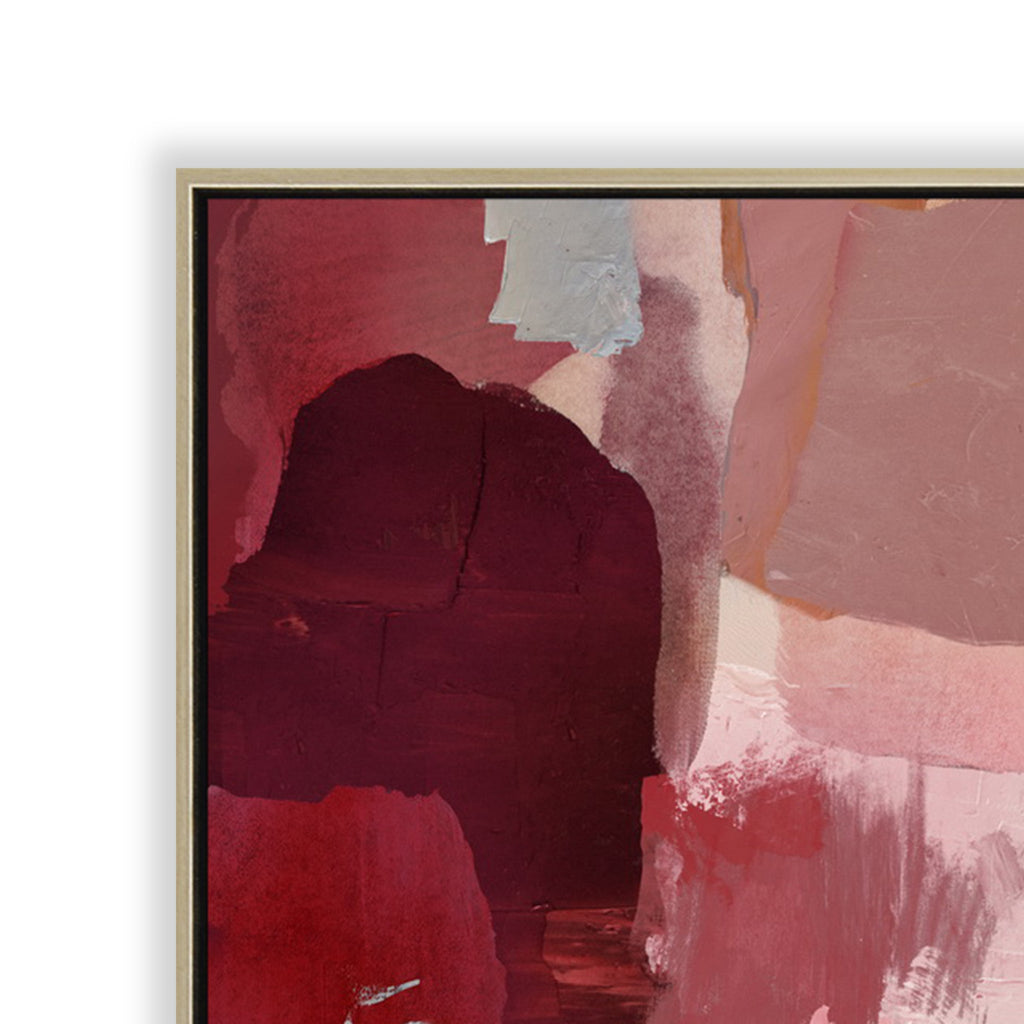 100 x 140cm Framed Canvas - Natural