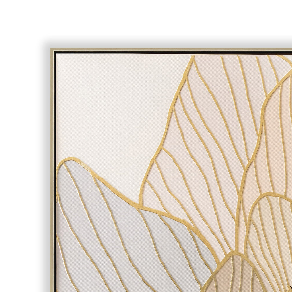 80 x 80cm Framed Canvas - Natural