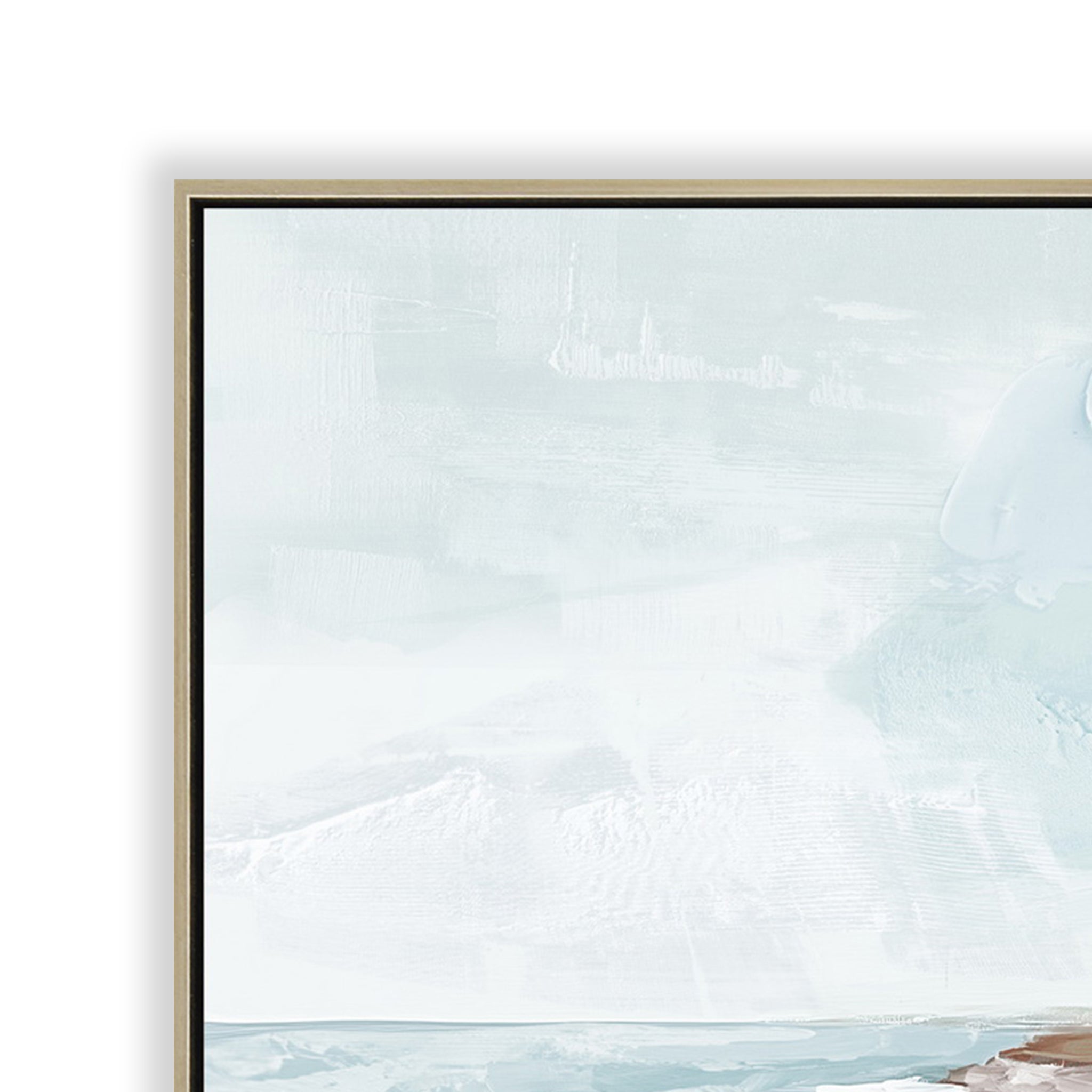 80 x 120cm Framed Canvas - Natural