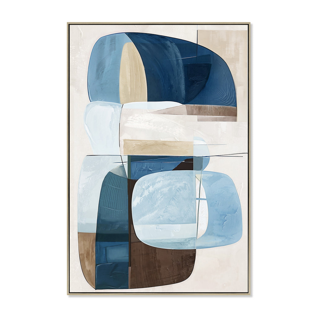 80 x 120cm Framed Canvas - Natural