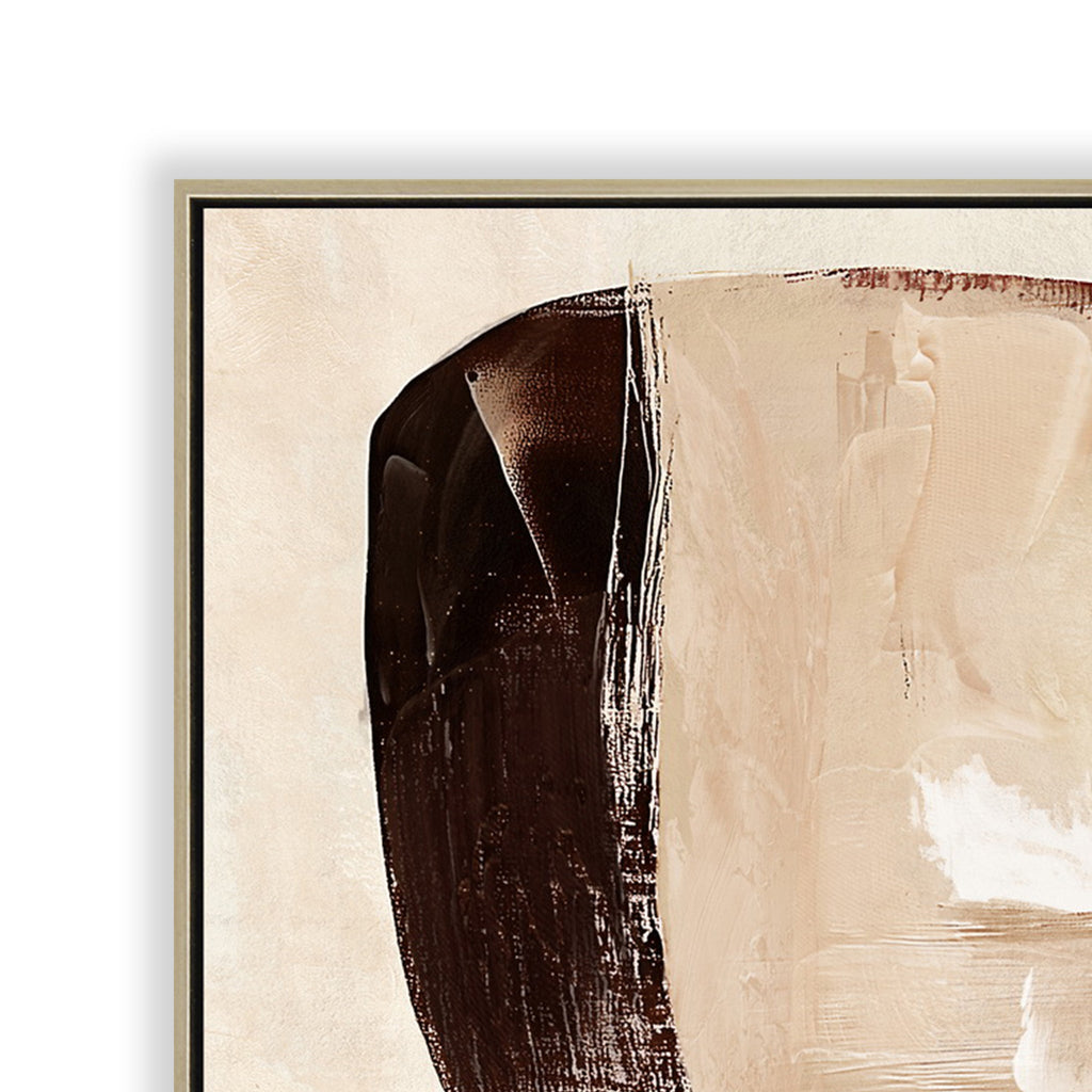 80 x 120cm Framed Canvas - Natural