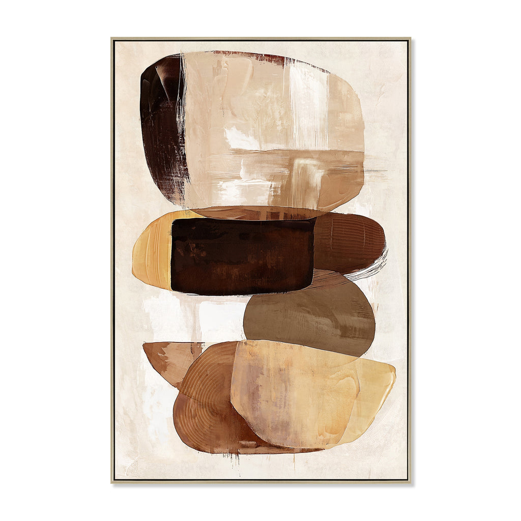 80 x 120cm Framed Canvas - Natural