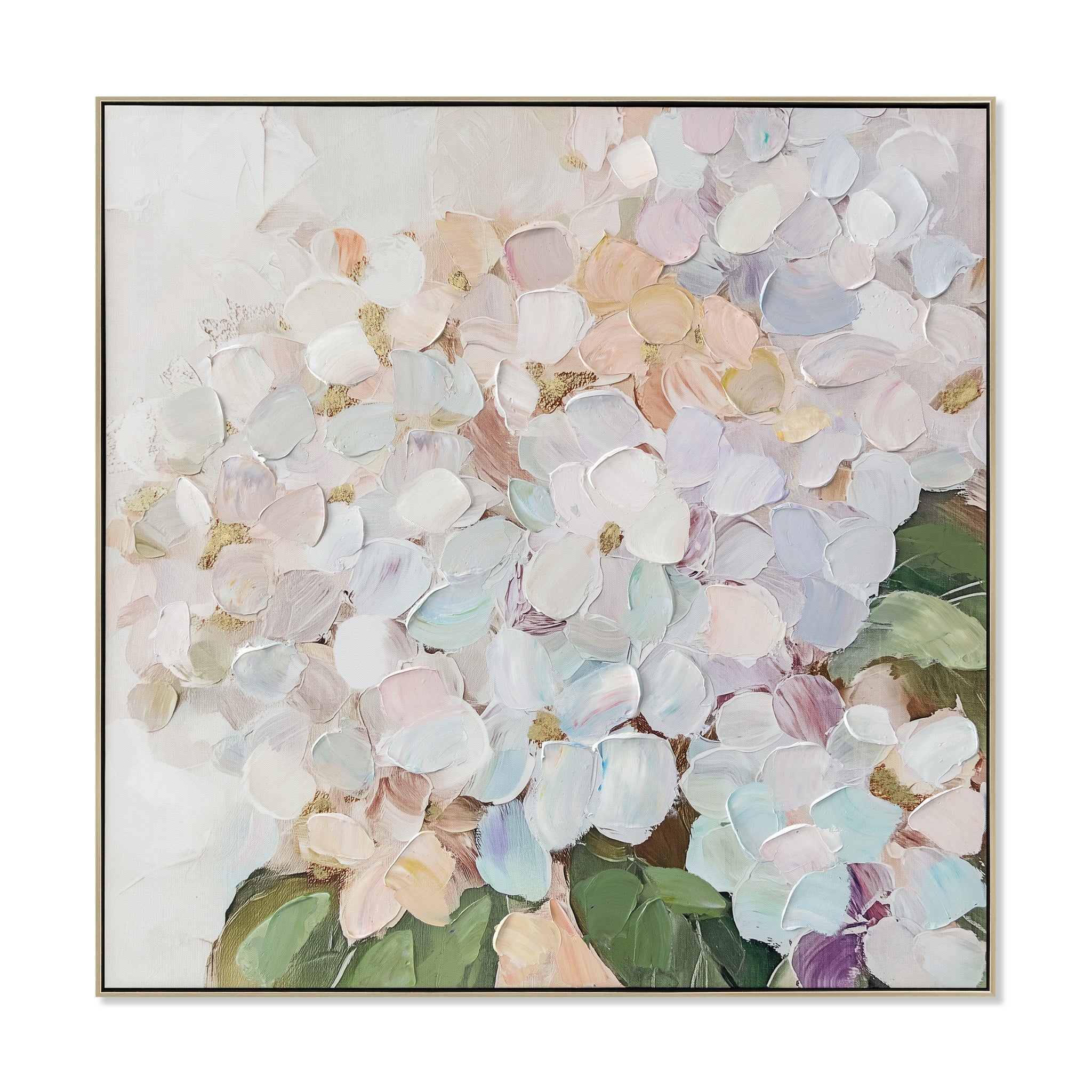 80 x 80cm Framed Canvas - Natural