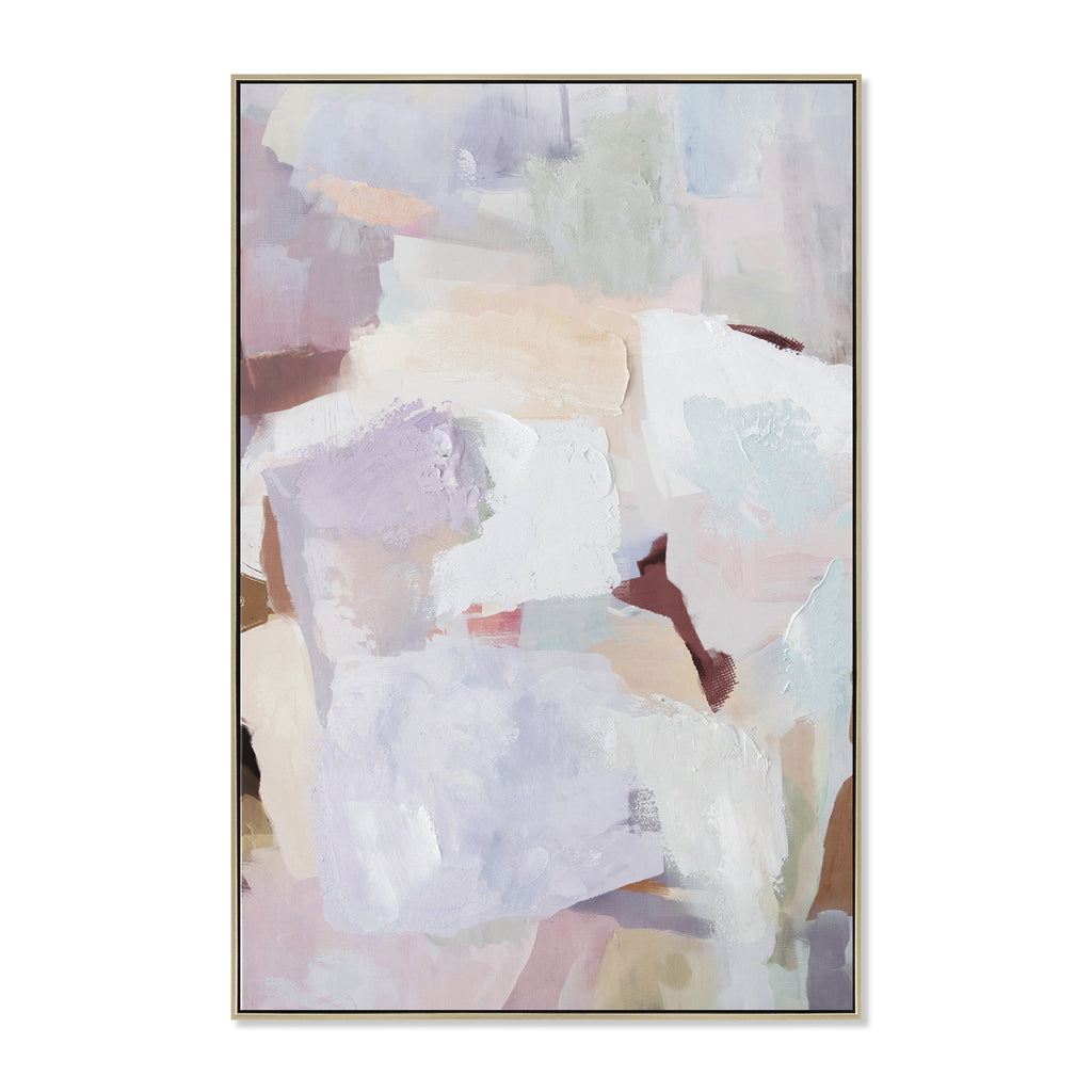 90 x 140cm Framed Canvas - Natural