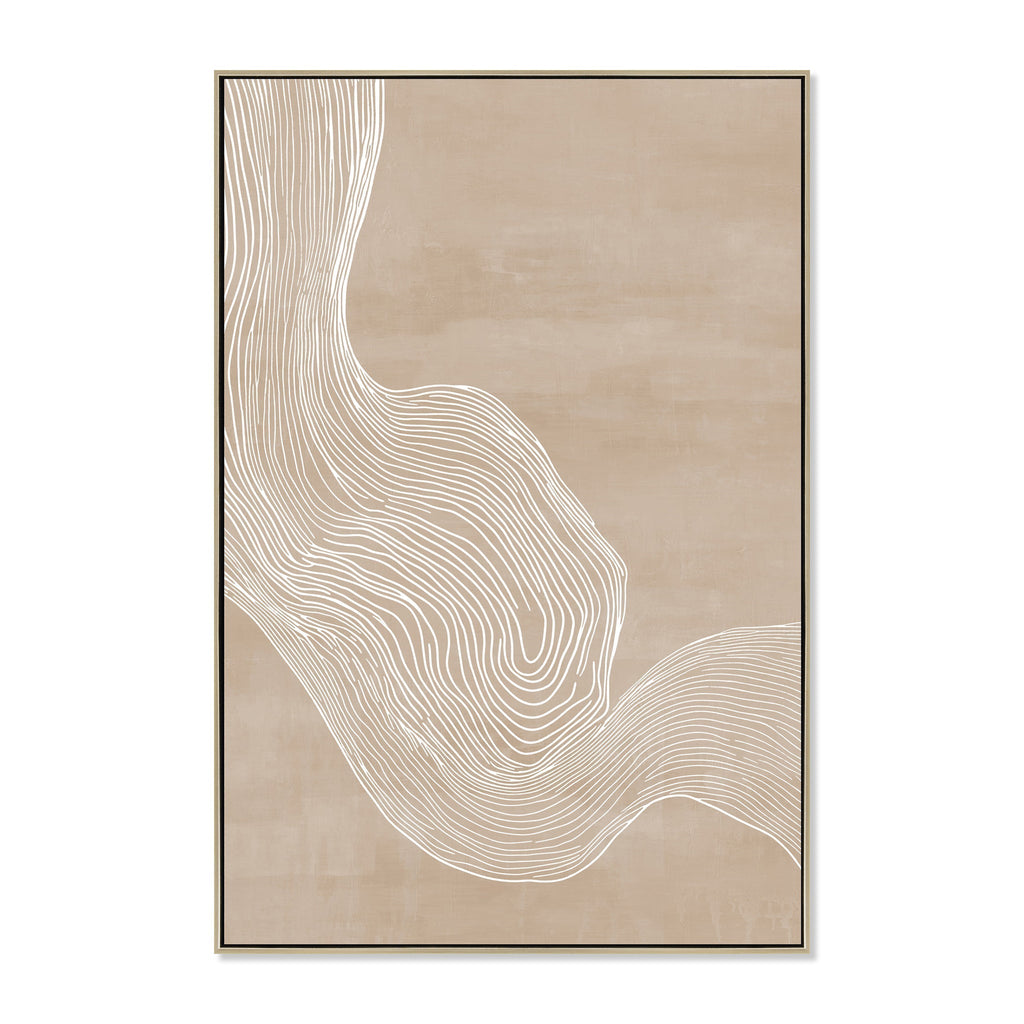 80 x 120cm Framed Canvas - Natural