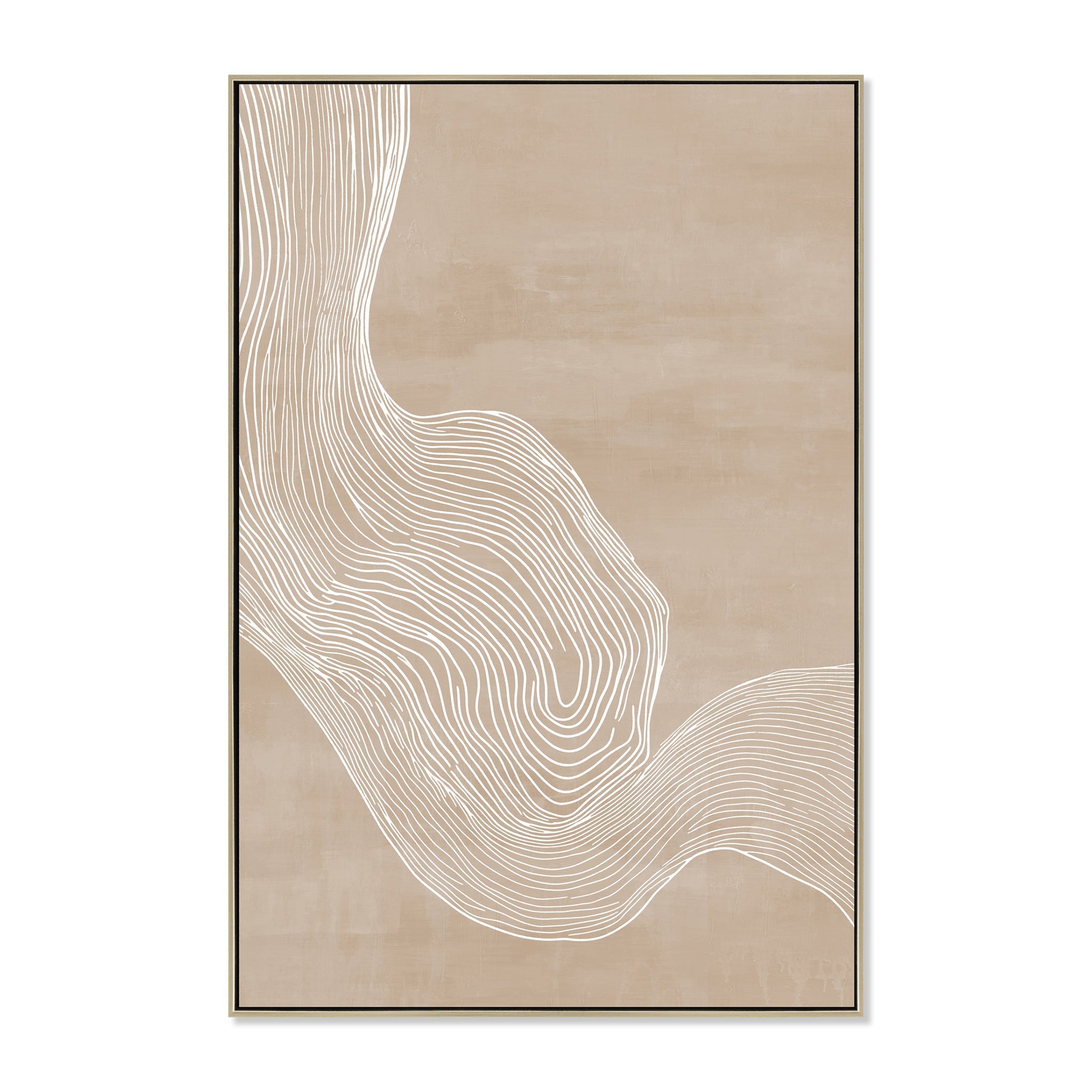 80 x 120cm Framed Canvas - Natural