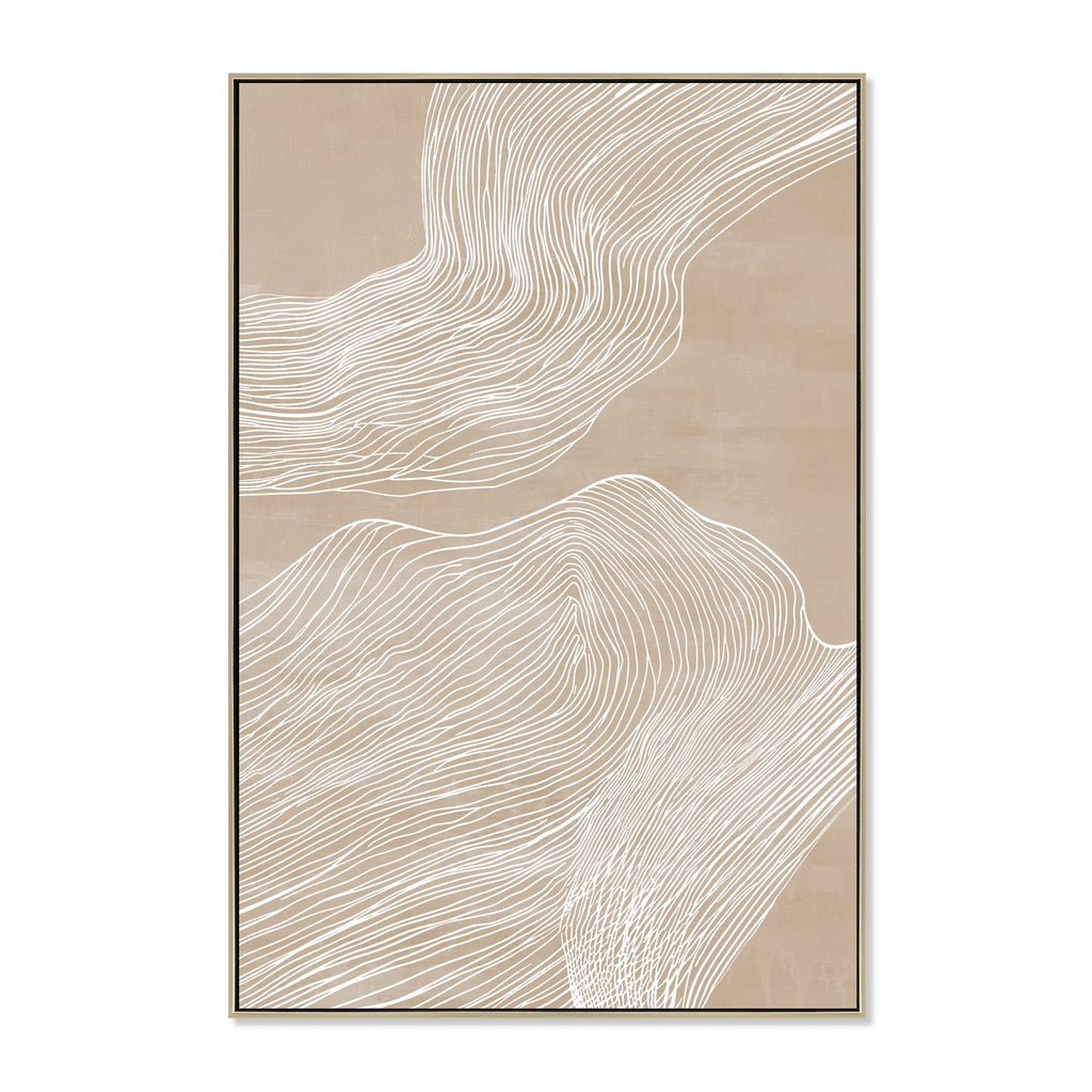 80 x 120cm Framed Canvas - Natural