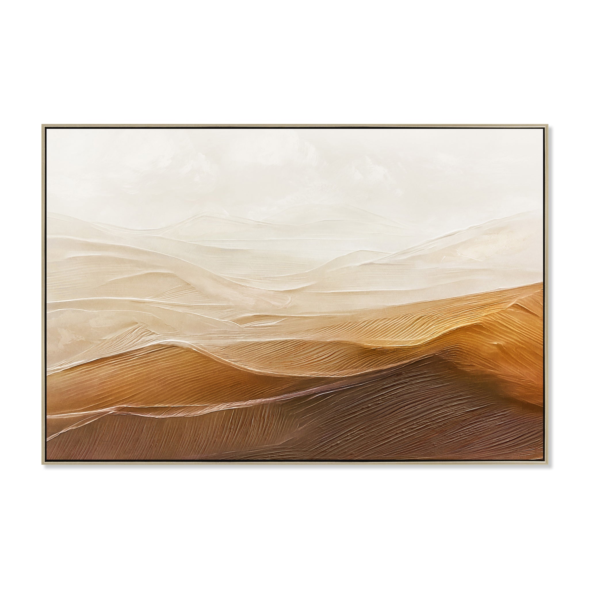 120 x 80cm Framed Canvas - Natural