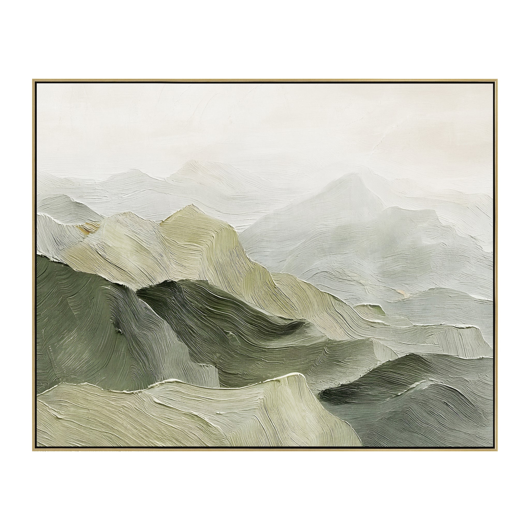 150 x 120cm Framed Canvas - Light Natural