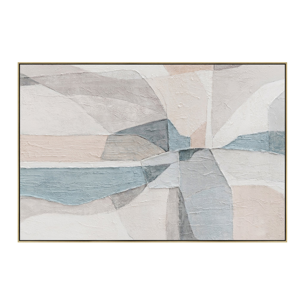 120 x 80cm Framed Canvas - Light Natural