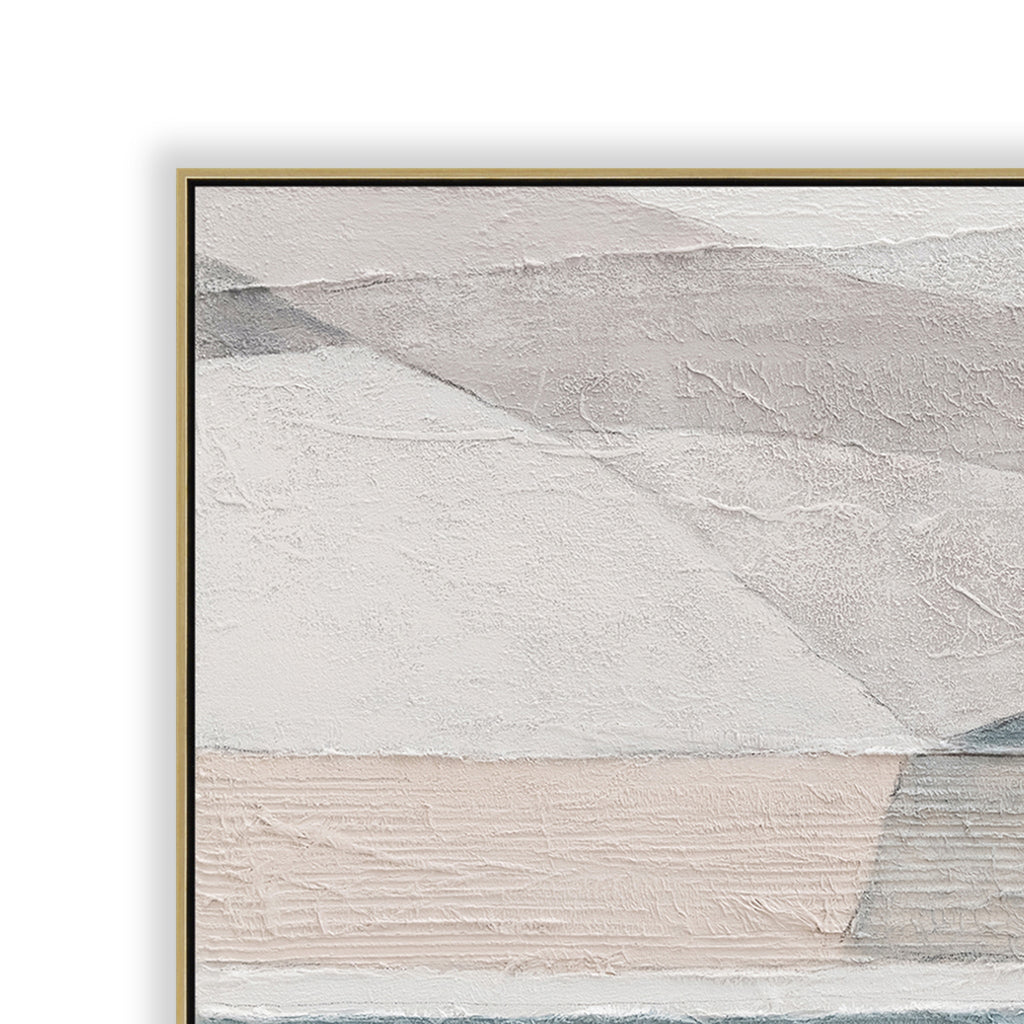 120 x 80cm Framed Canvas - Light Natural