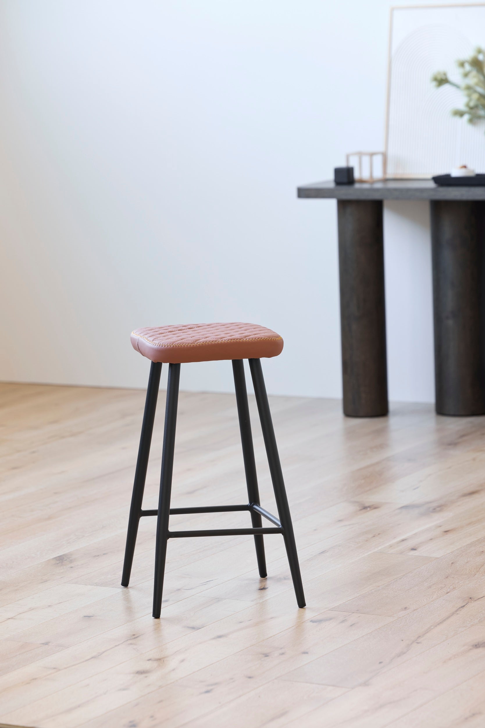 Zephyr Bar Stool Tan (Set of 2)
