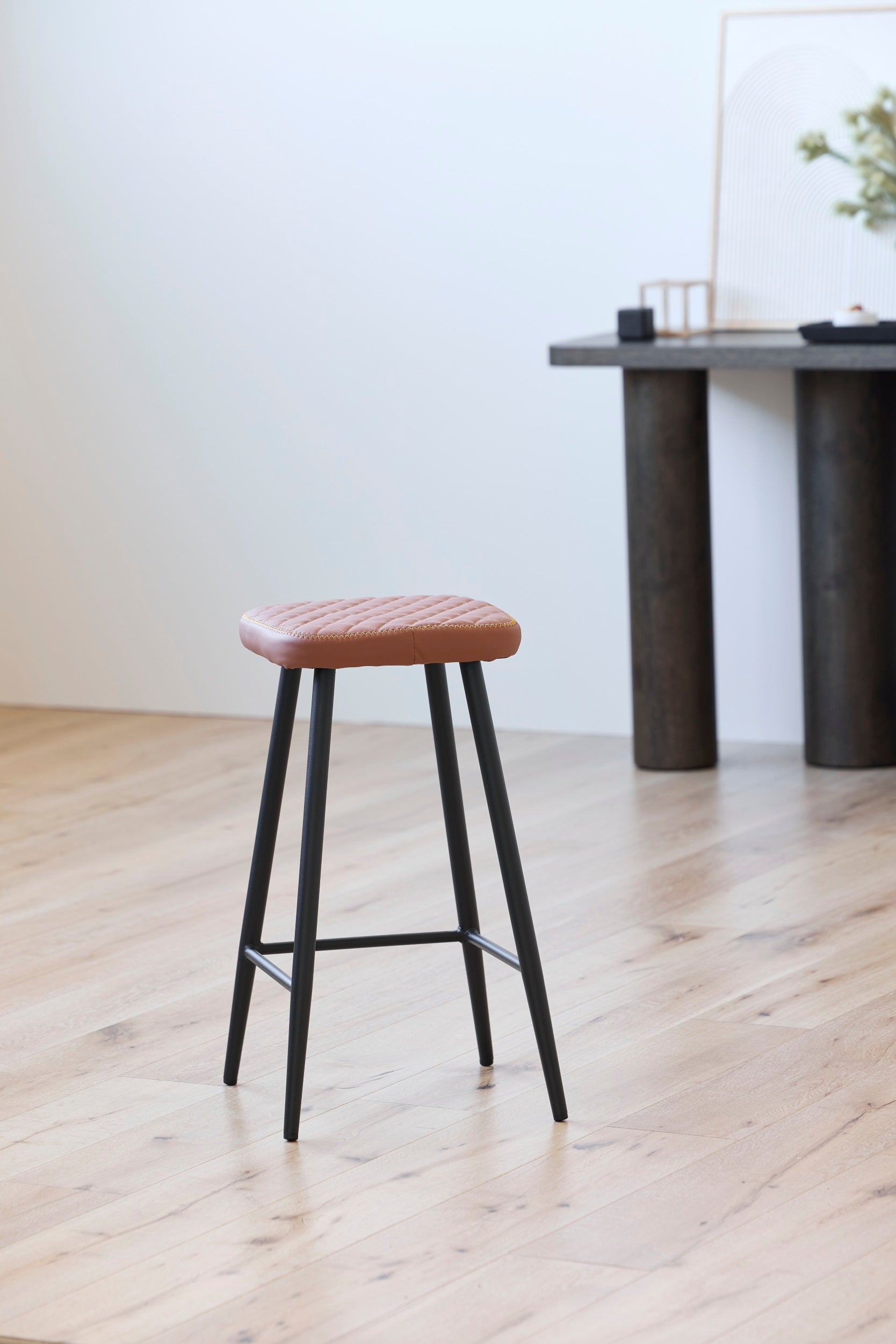 Zephyr Bar Stool Tan (Set of 2)
