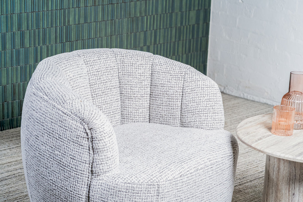 Slate Swivel Occasional Chair Grey