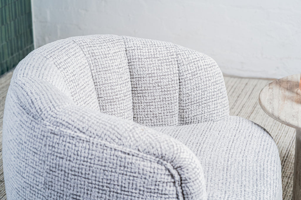 Slate Swivel Occasional Chair Grey